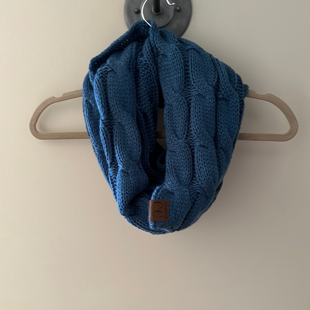 Royal blue infinity scarf